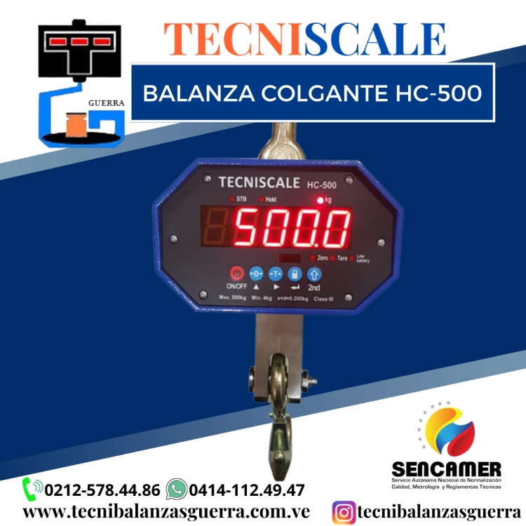  BALANZA COLGANTE HC-500
