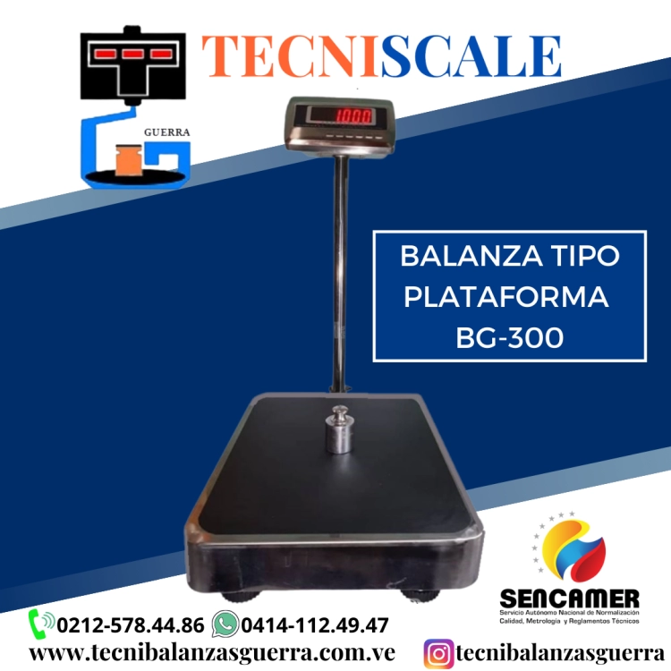  BALANZA TIPO PLATAFORMA BG-300