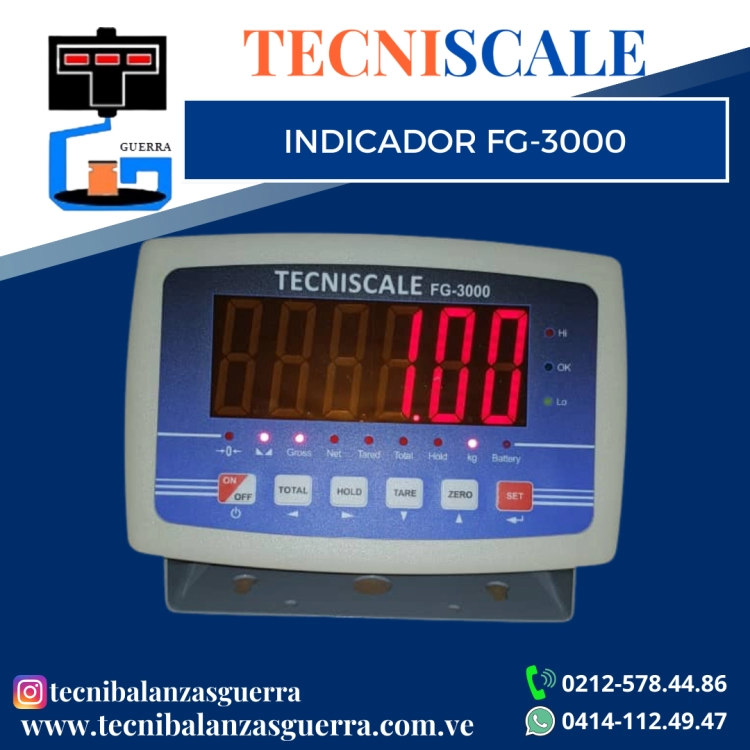  INDICADOR DE PESO FG-3000